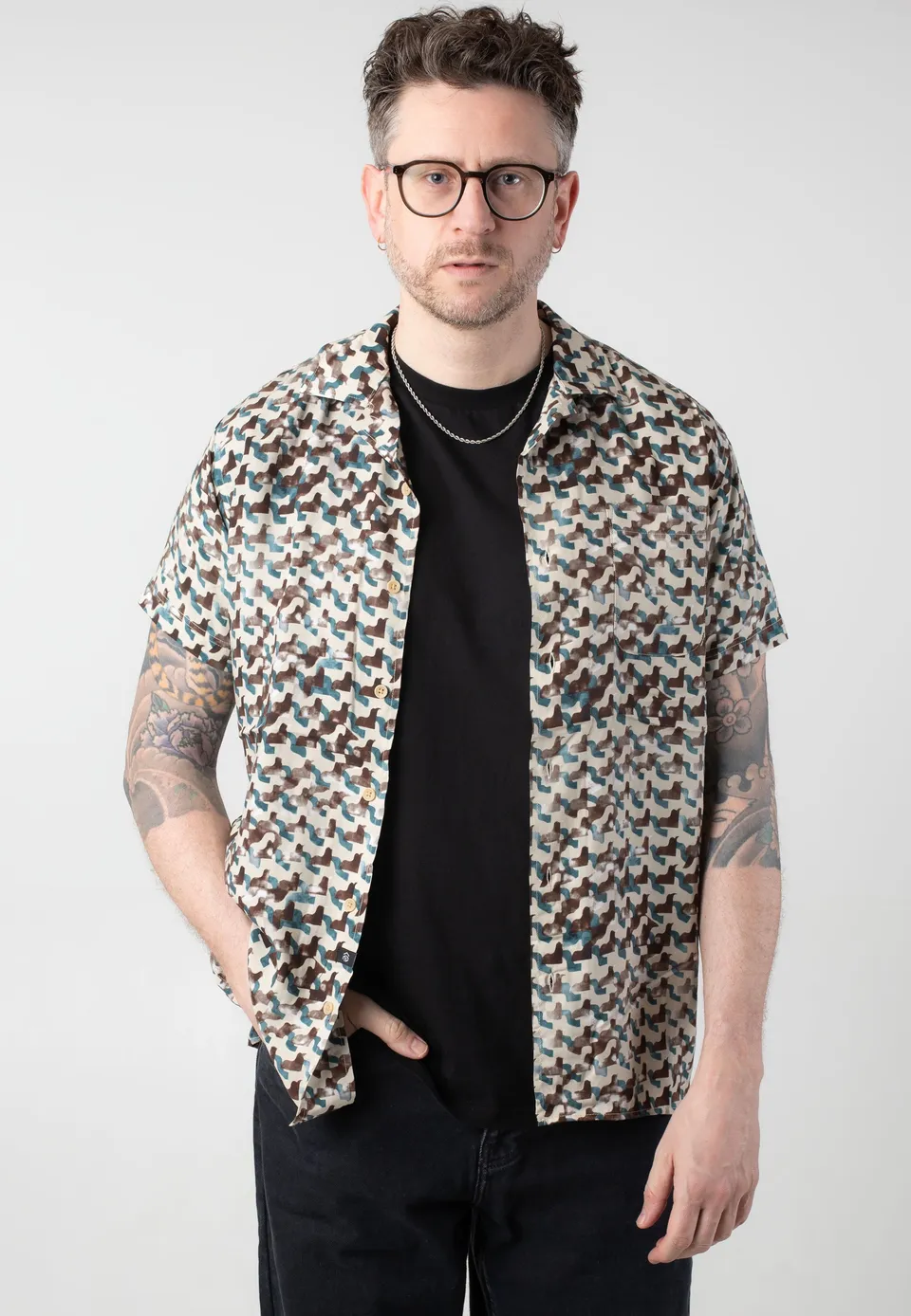 indicode-rames-hydro-shirt-noir-viscose-homme image 1