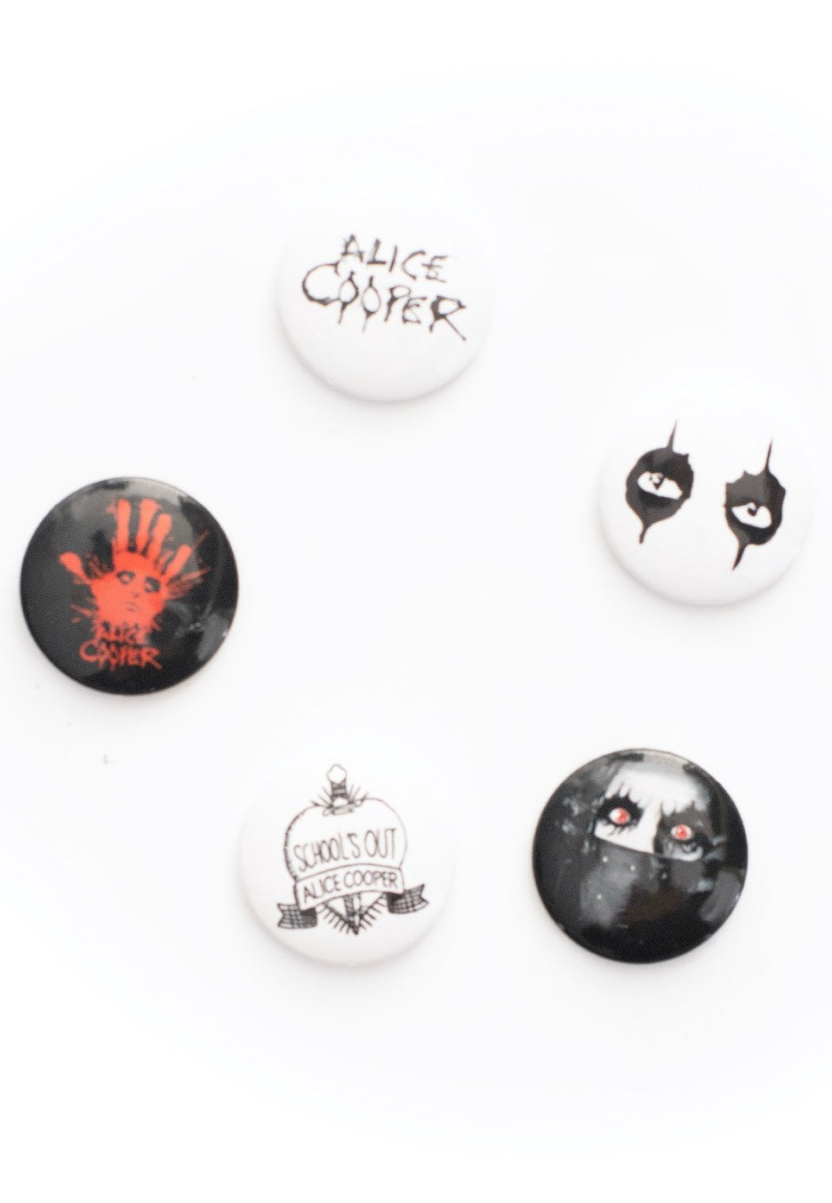 alice-cooper-eyes-lot-5-badges-m-tal-multicolore image 1