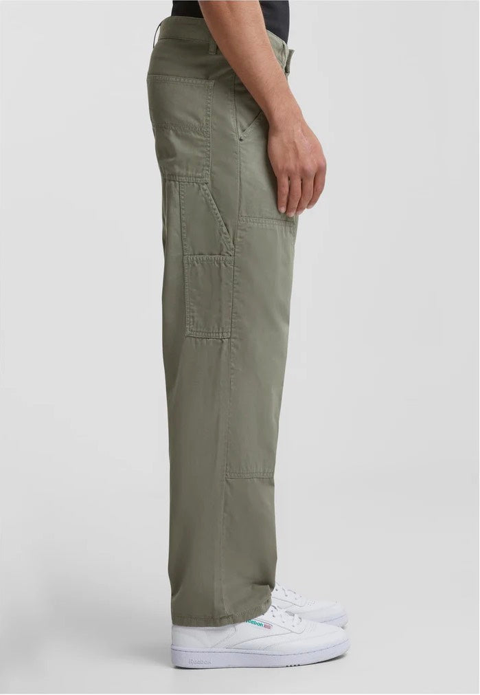 urban-classics-twill-double-knee-pantalon-vert image 5