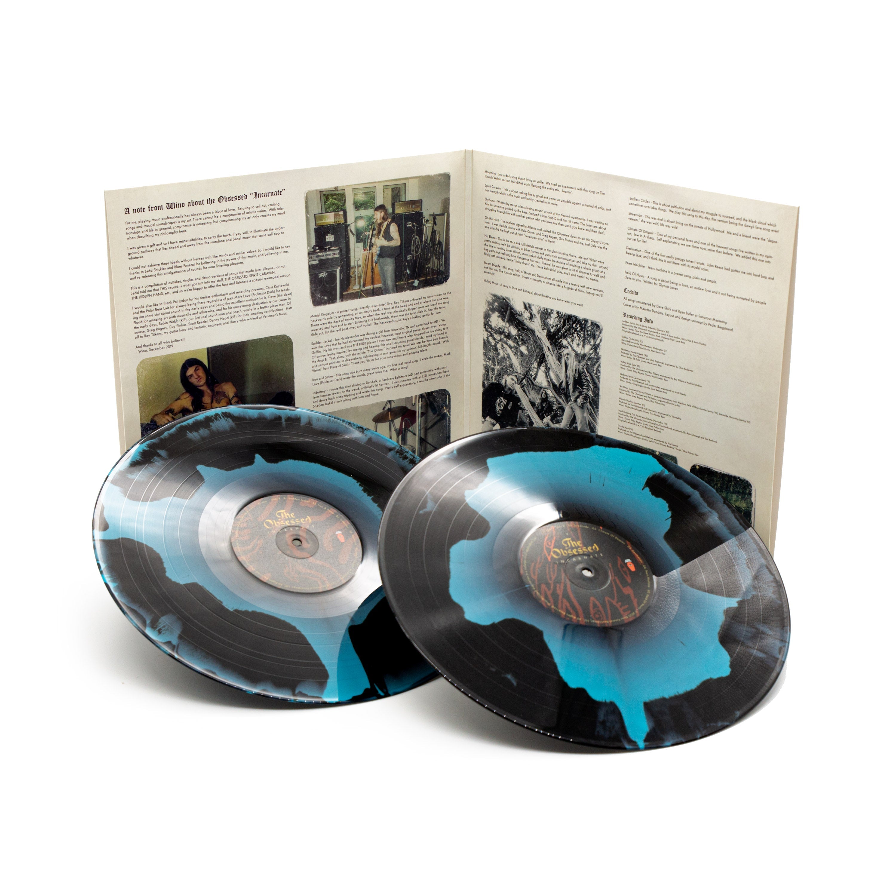 the-obsessed-incarnate-vinyle-2lp-bleu-noir-gatefold image 5