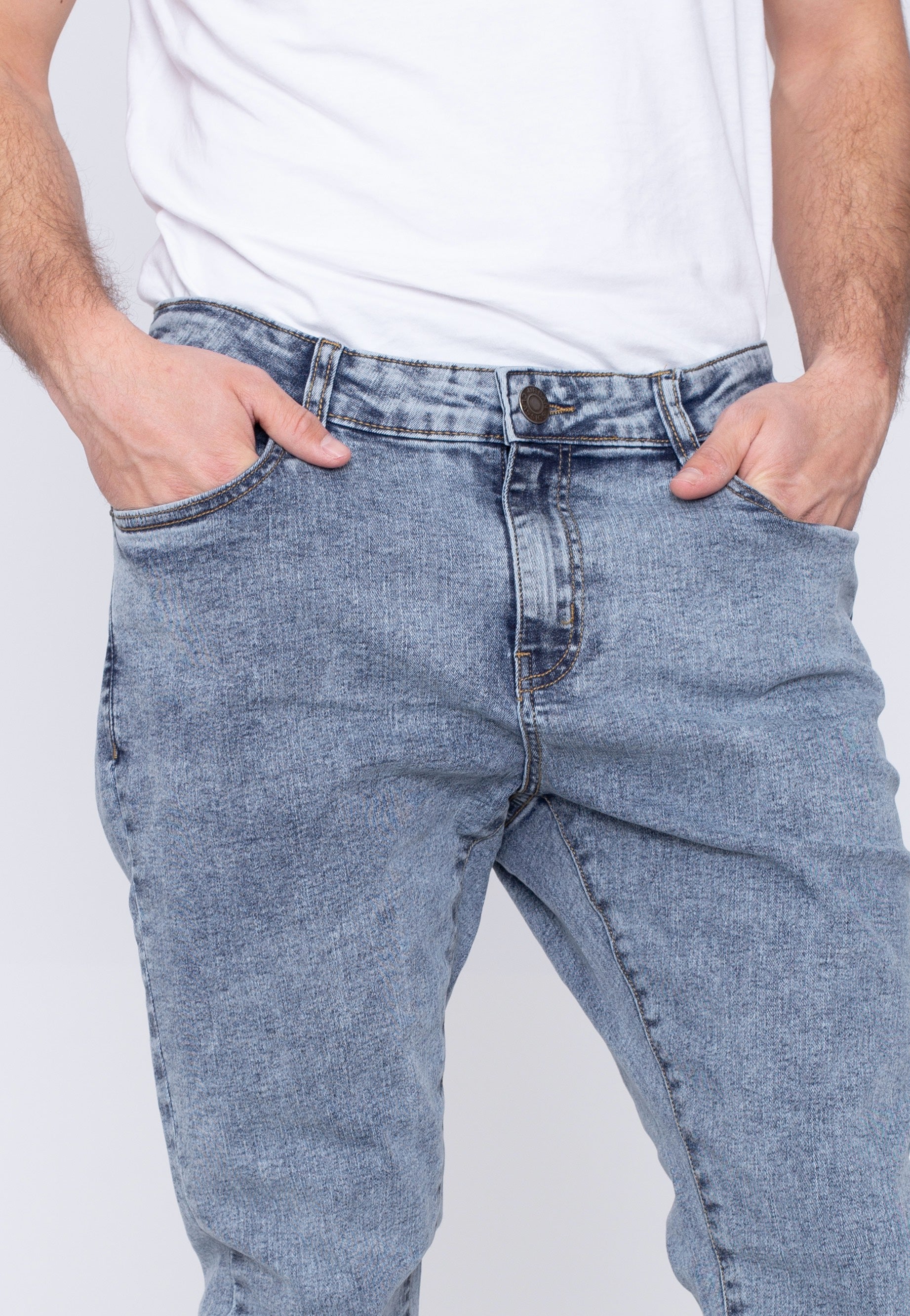 urban-classics-slim-fit-light-skyblue-acid-washed-jean-slim-bleu-clair image 5