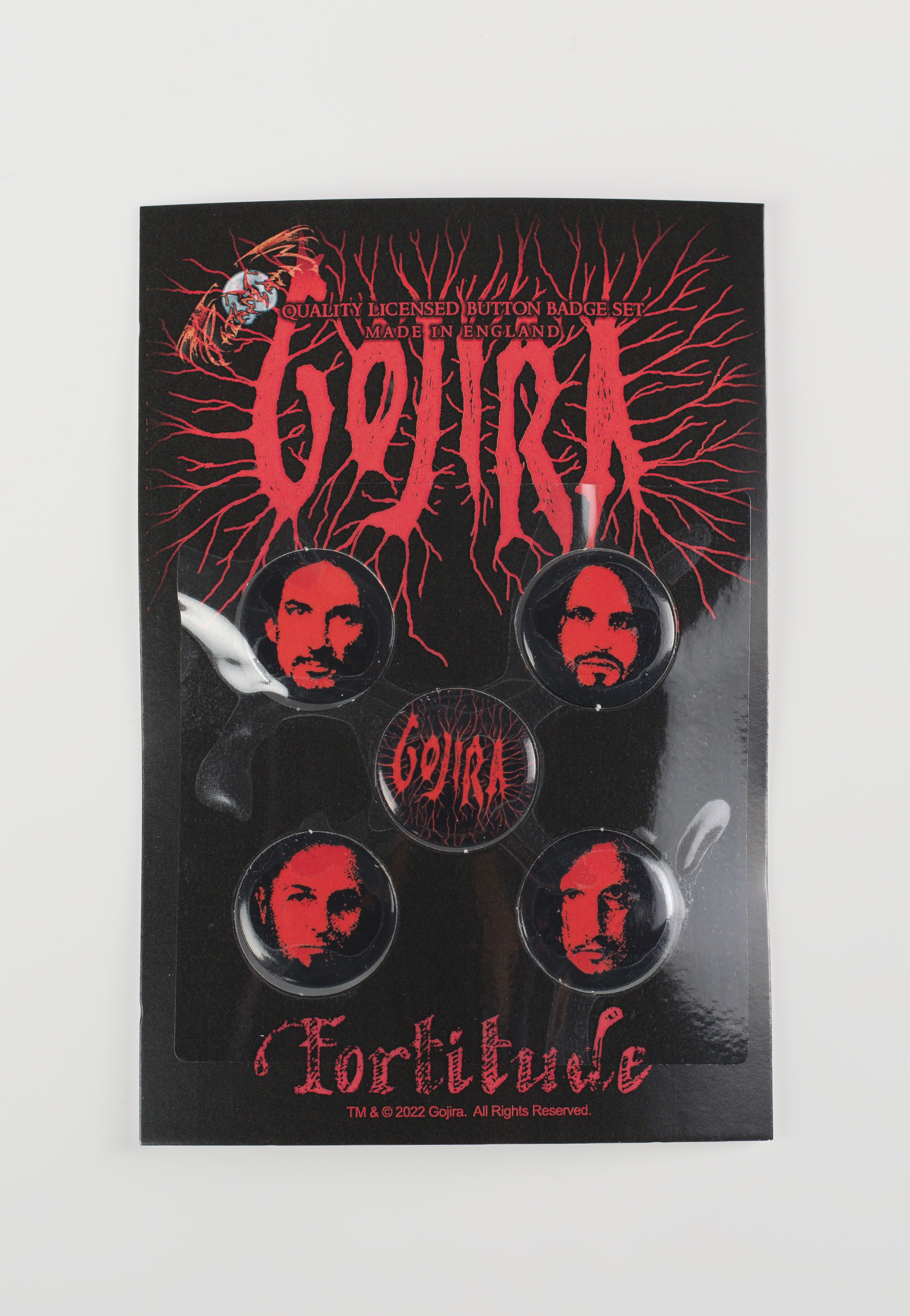 gojira-fortitude-badge-rond-multicolore-taille-unique image 1