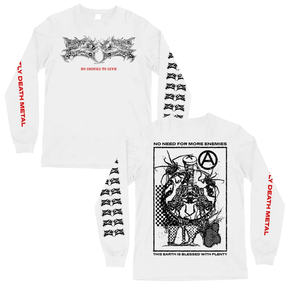 zous-no-ground-to-give-longsleeve-blanc-death-metal image 1