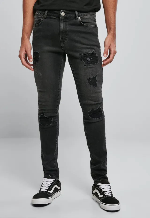 urban-classics-heavy-destroyed-jean-noir-homme-w32 image 1