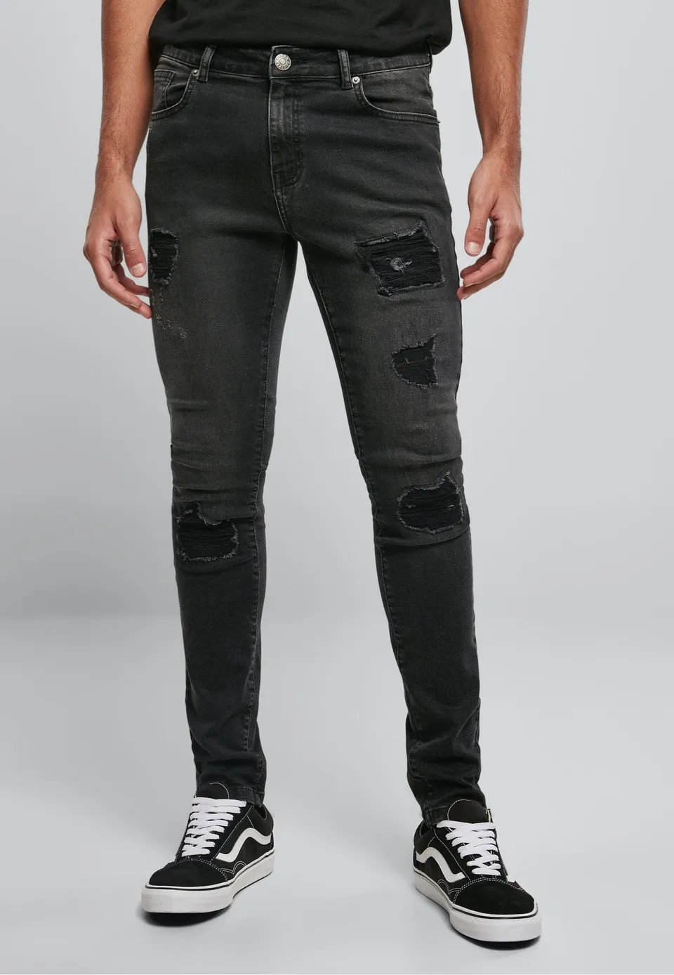 urban-classics-heavy-destroyed-jean-noir-homme-w32 image 1