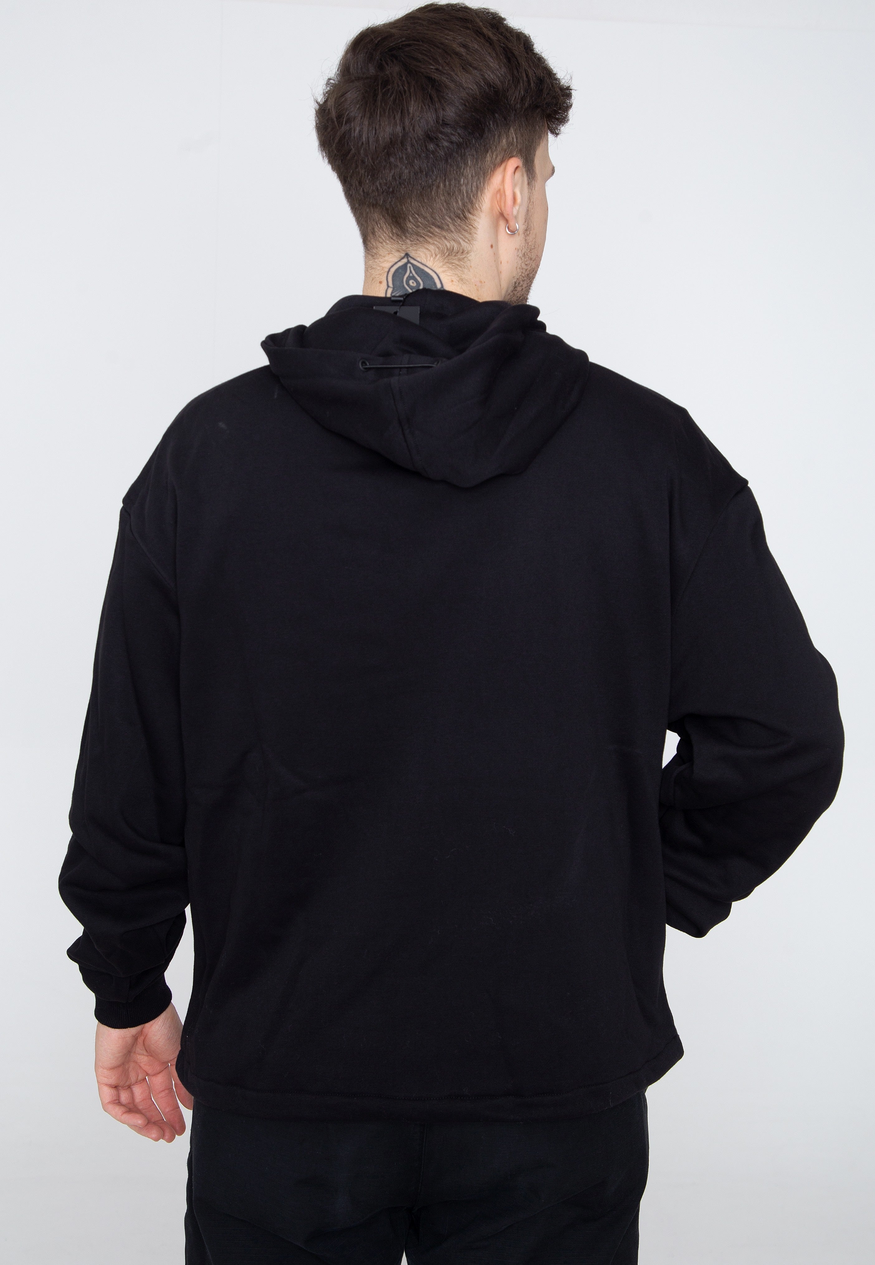 urban-classics-sport-black-hoodie-noir-homme-streetwear image 3