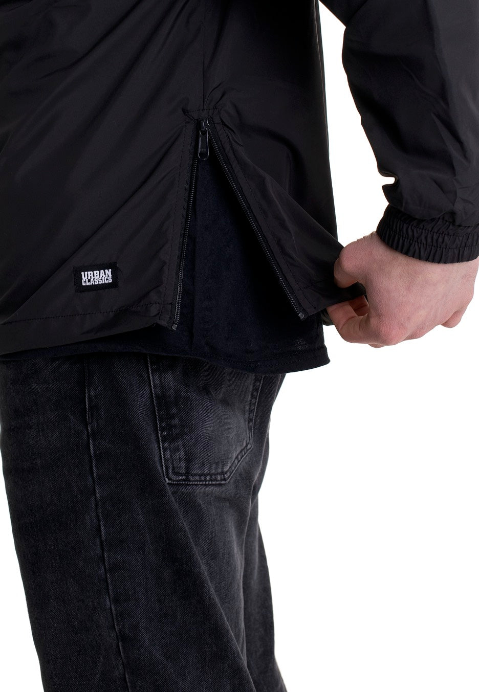 urban-classics-commuter-pull-over-veste-noire-homme image 8