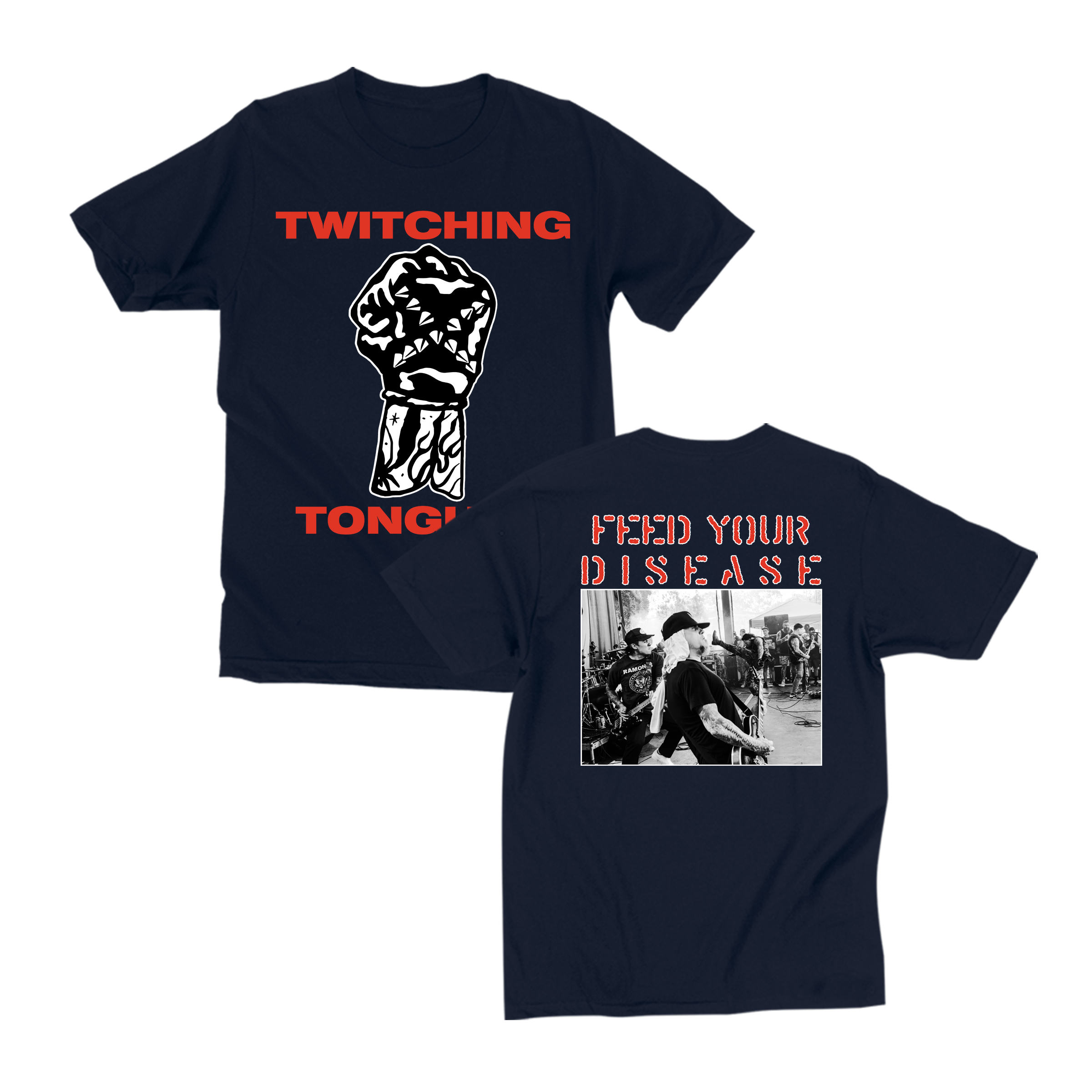 closed-casket-twitching-tongues-feed-your-disease-t-shirt-coton image 1