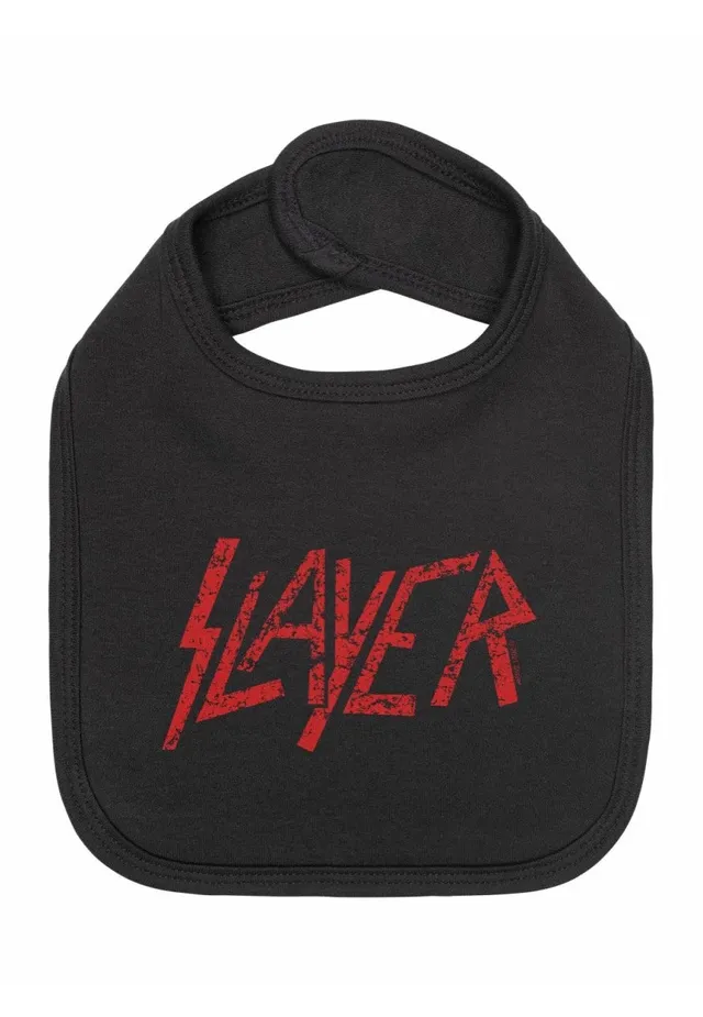 slayer-logo-bavoir-b-b-noir-taille-unique image 1
