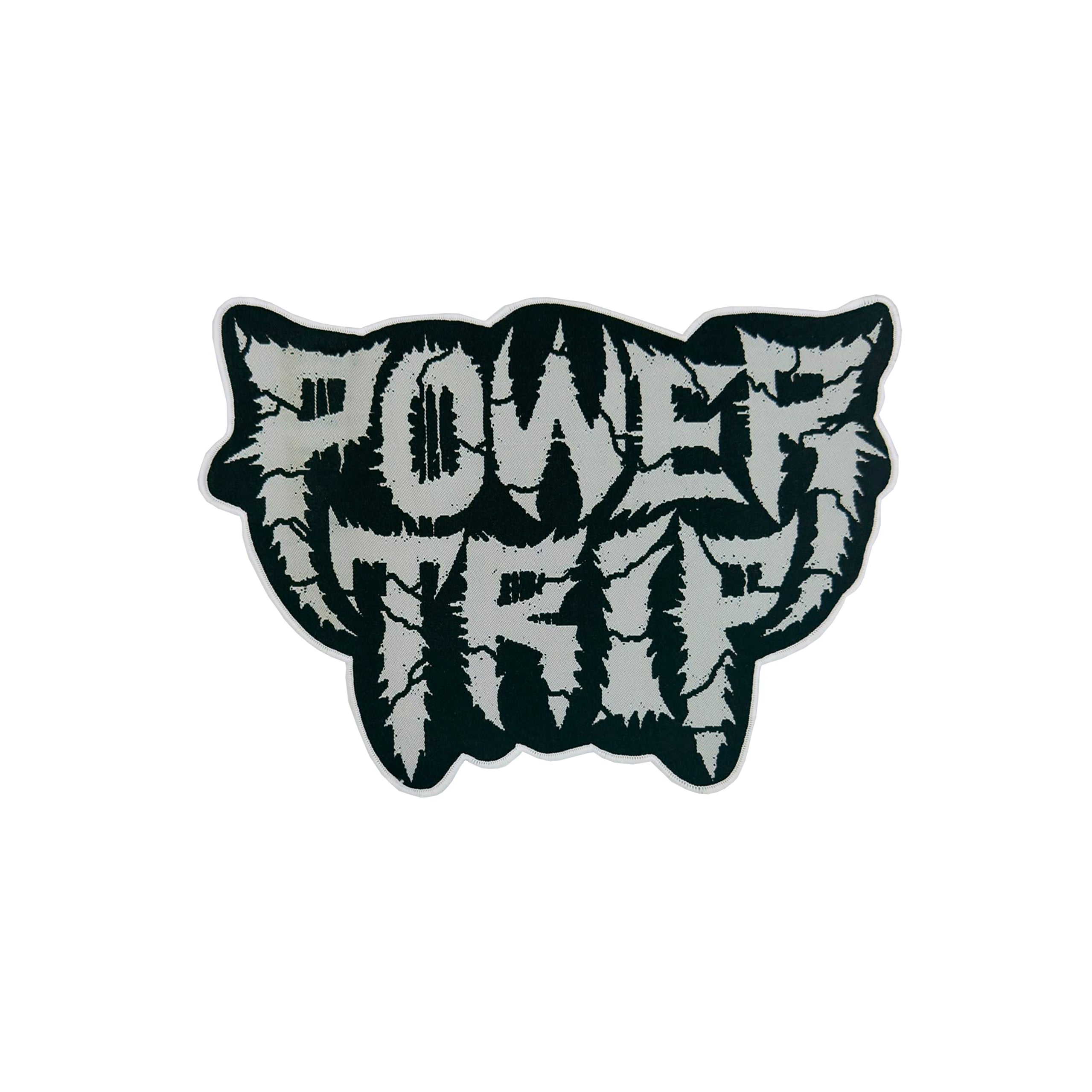 power-trip-logo-patch-tiss-oversized-bordure-noire image 4