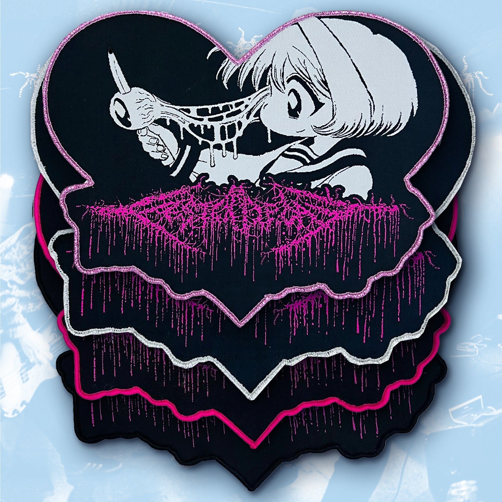 festerdecay-ichigo-cha-n-patch-surdimensionn-noir image 1