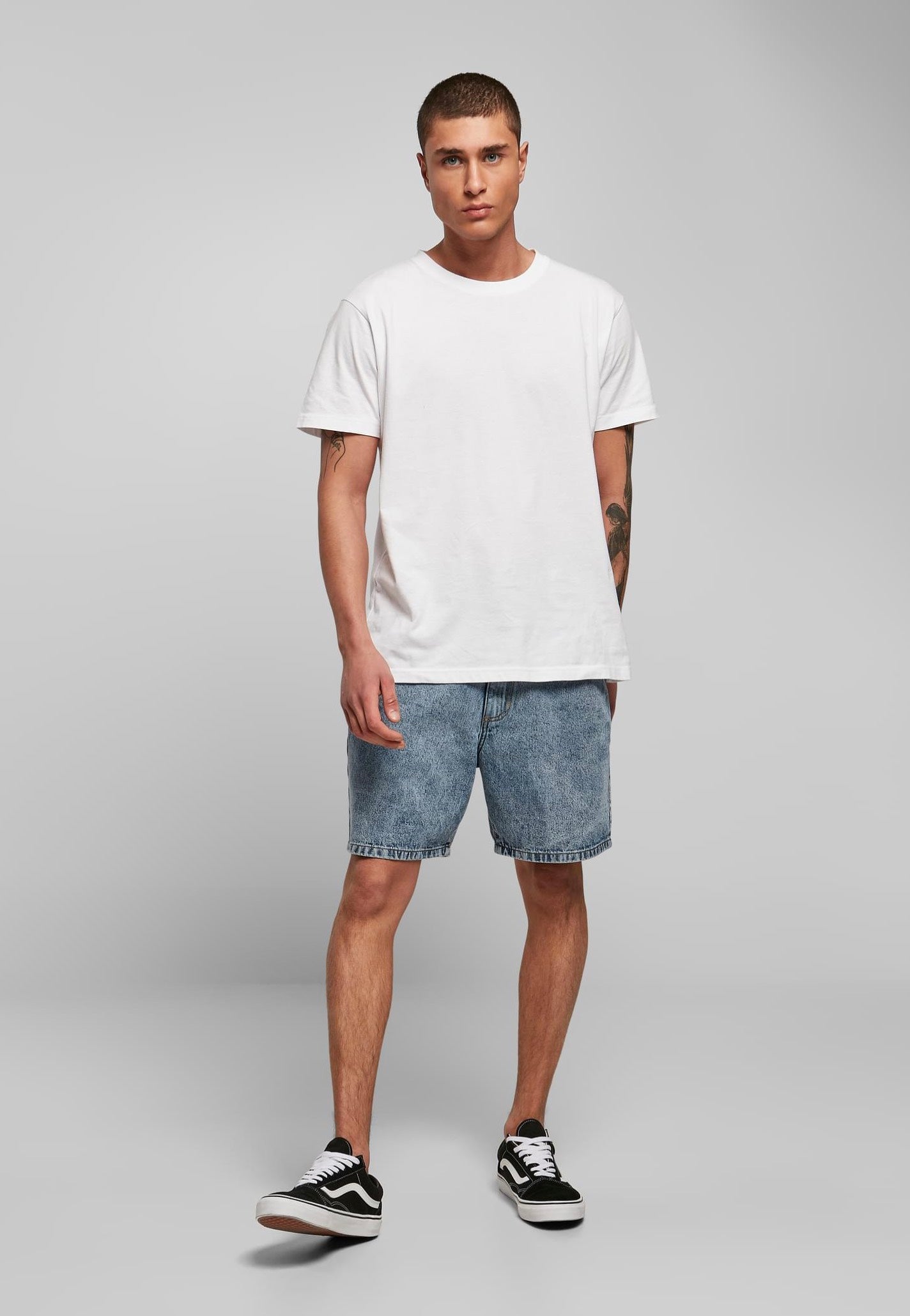 urban-classics-organic-denim-bermuda-short-homme-bleu-w32 image 7