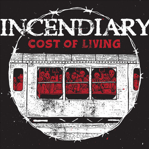 incendiary-cost-of-living-vinyle-lp-rouge-splatter image 1