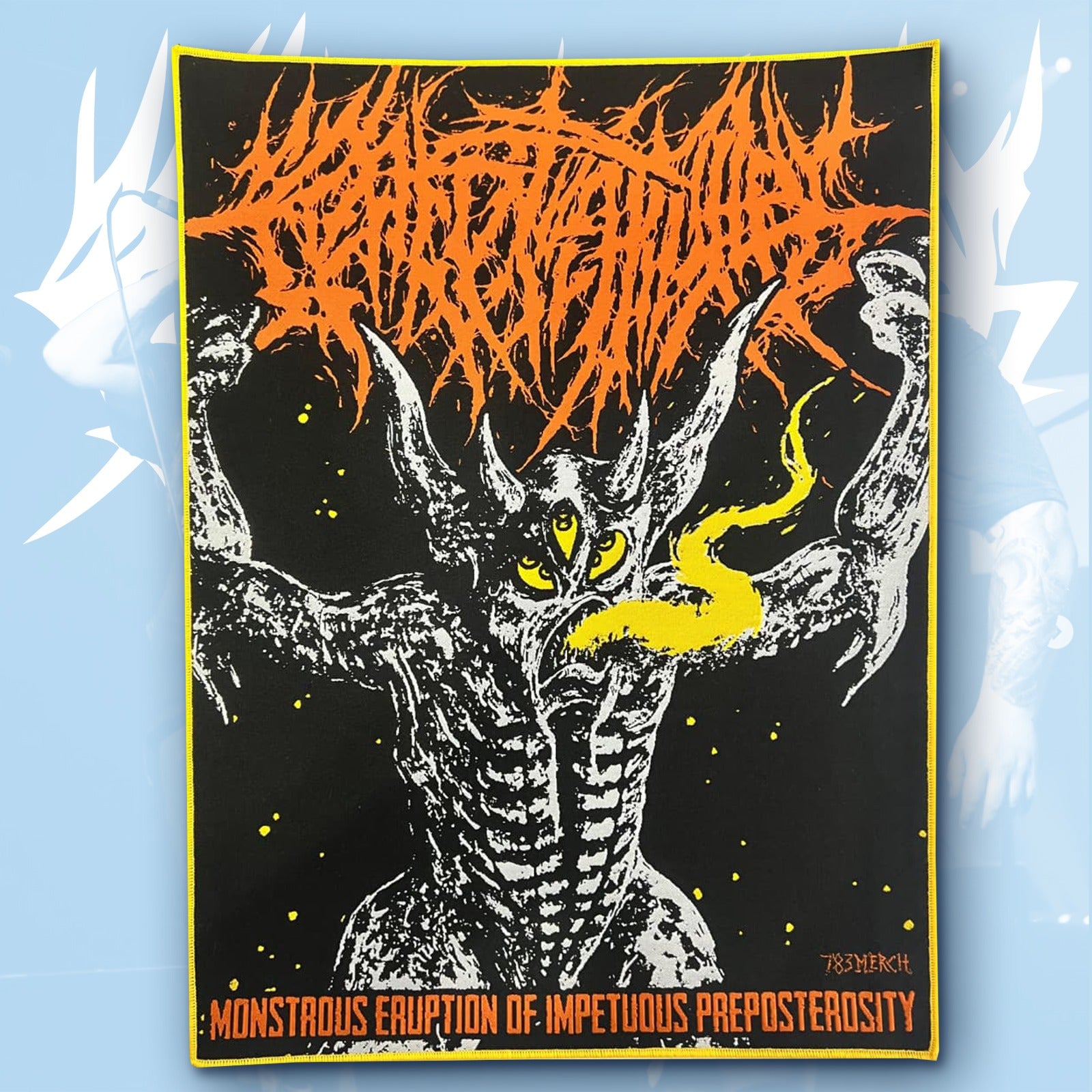 783punx-crepitation-monstrous-eruption-backpatch-tiss-bordure-noire image 5