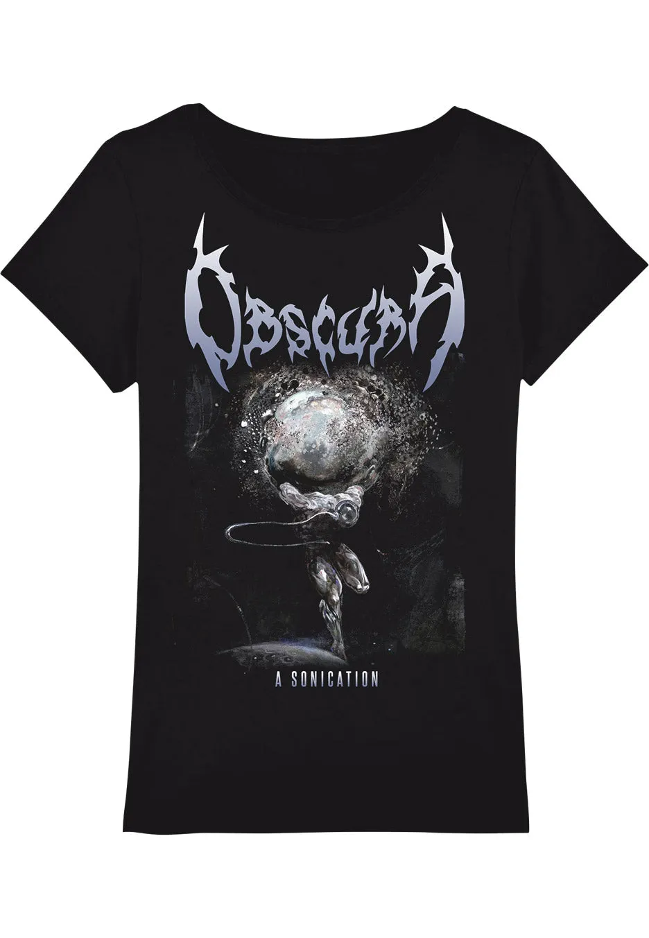obscura-a-sonication-cover-t-shirt-femme-noir-taille-m image 1