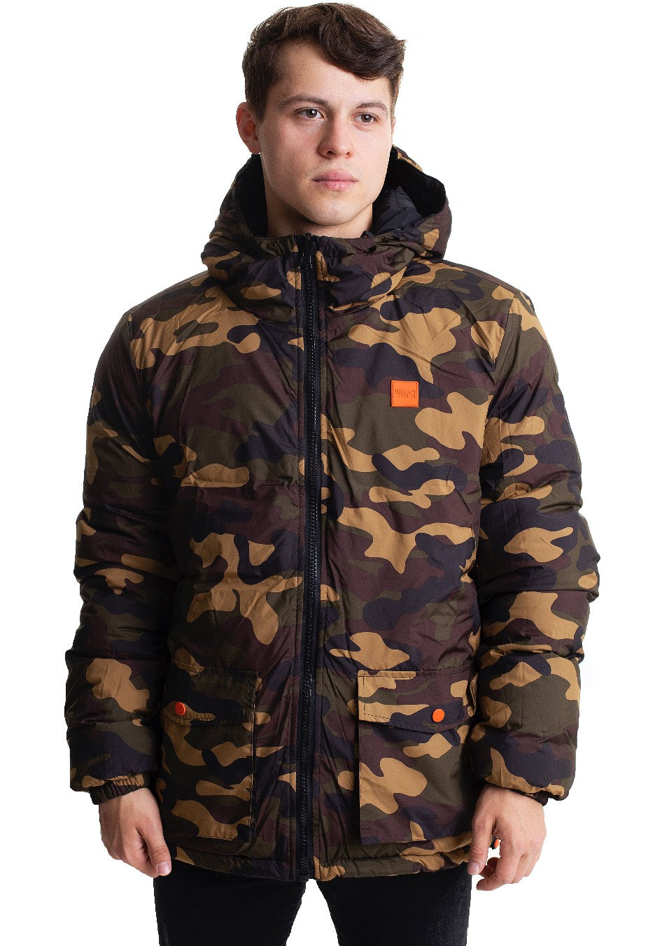 urban-classics-reversible-black-woodcamo-veste-hiver-homme image 2