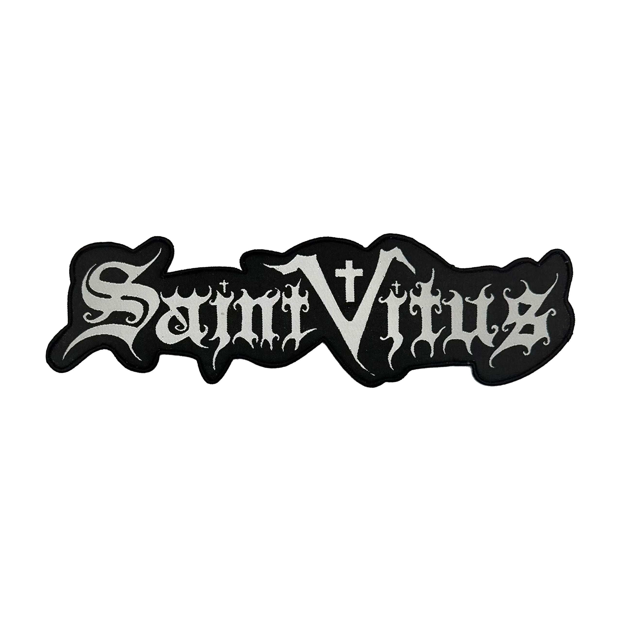 saint-vitus-logo-cusson-tiss-oversized-bordure-noire-30-cm image 2