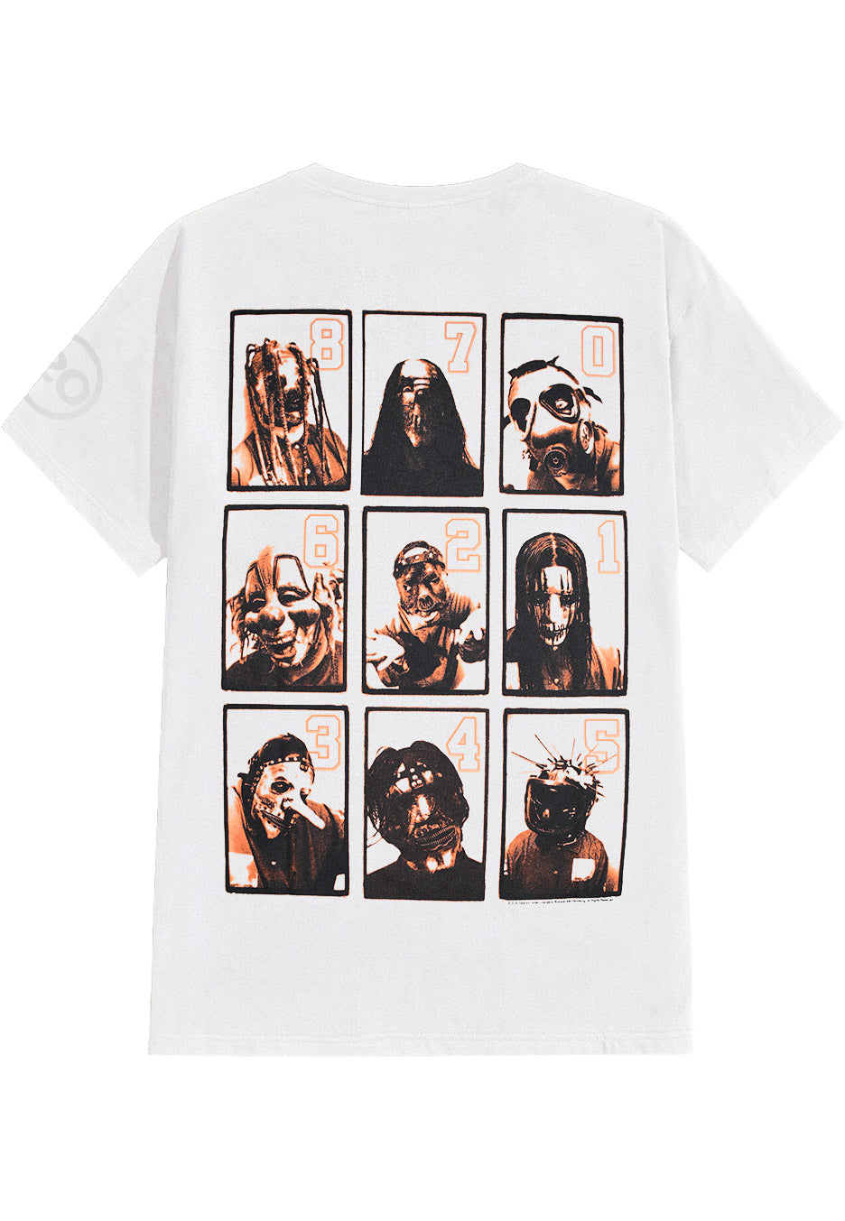 slipknot-20th-anniversary-card-white-t-shirt-blanc-homme image 2