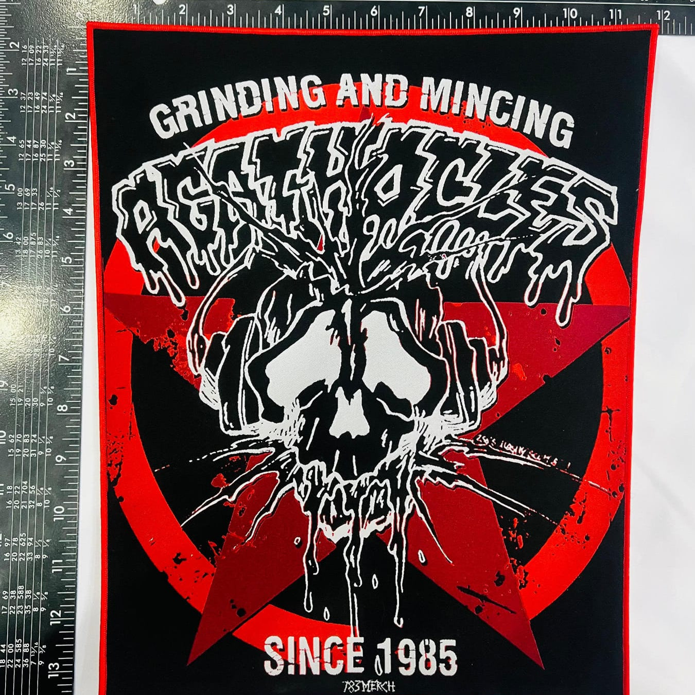 agathocles-grinding-mincing-backpatch-tiss image 5