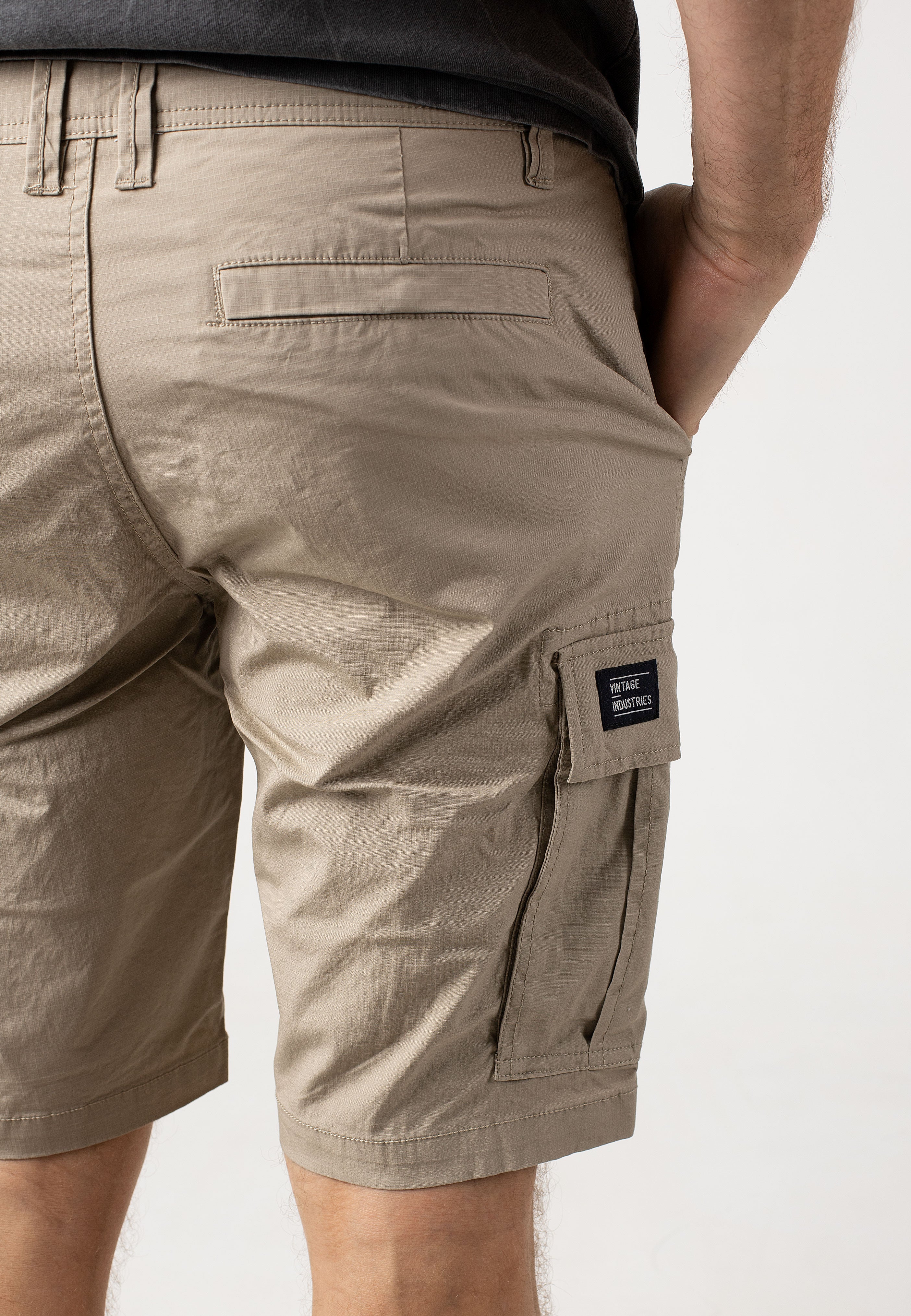 vintage-industries-ryker-short-beige-cargo-coton image 6