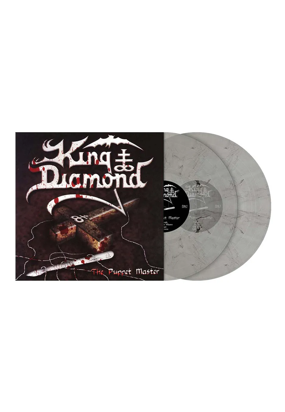 king-diamond-the-puppet-master-double-vinyle-crystal-clear-black-smoke image 1