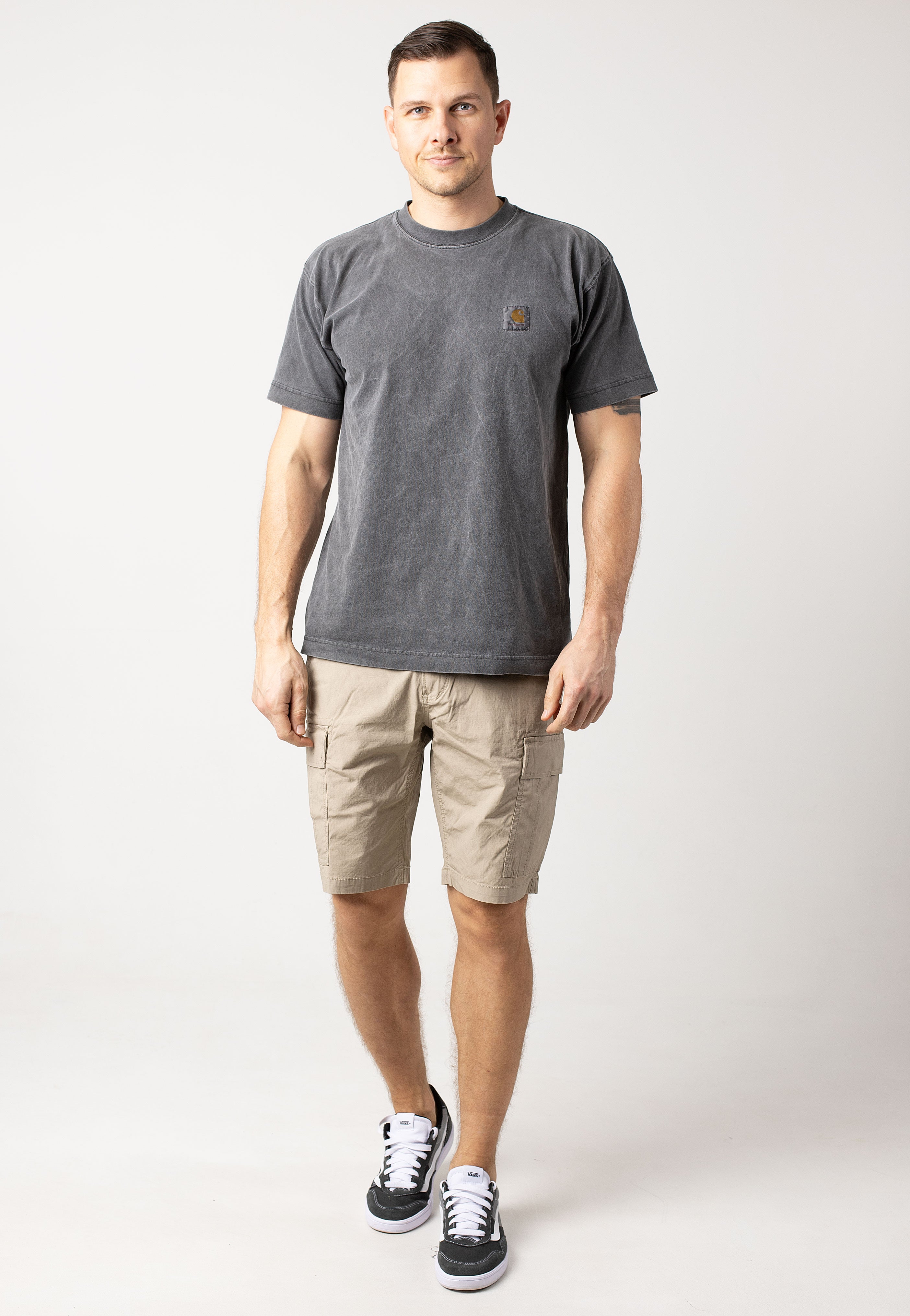 vintage-industries-ryker-short-beige-cargo-coton image 2