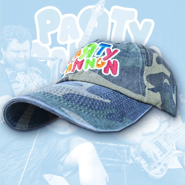 party-cannon-glow-in-the-dark-casquette-dad-camo-vert image 1