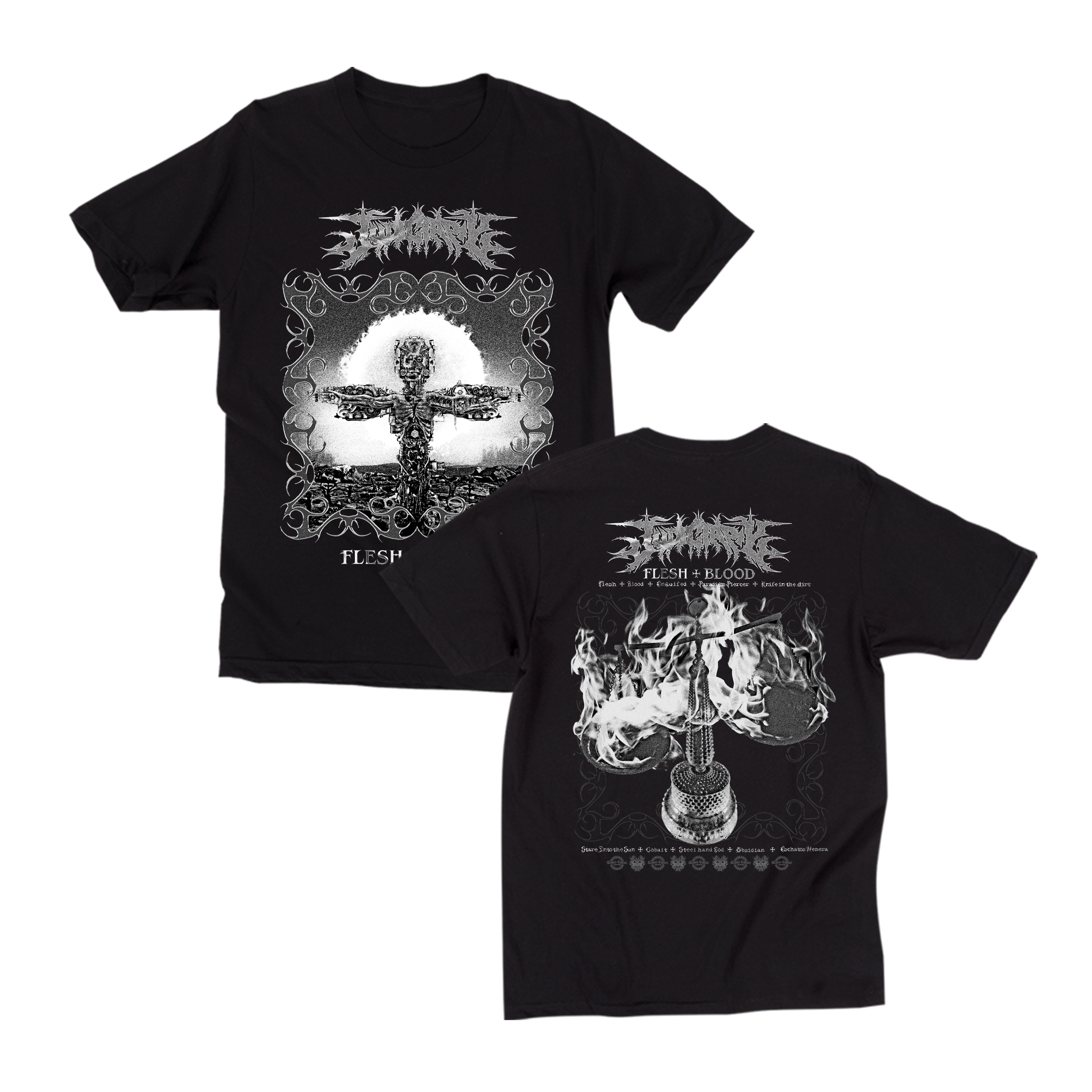 judiciary-crucifixion-t-shirt-noir-taille-l-coton image 1
