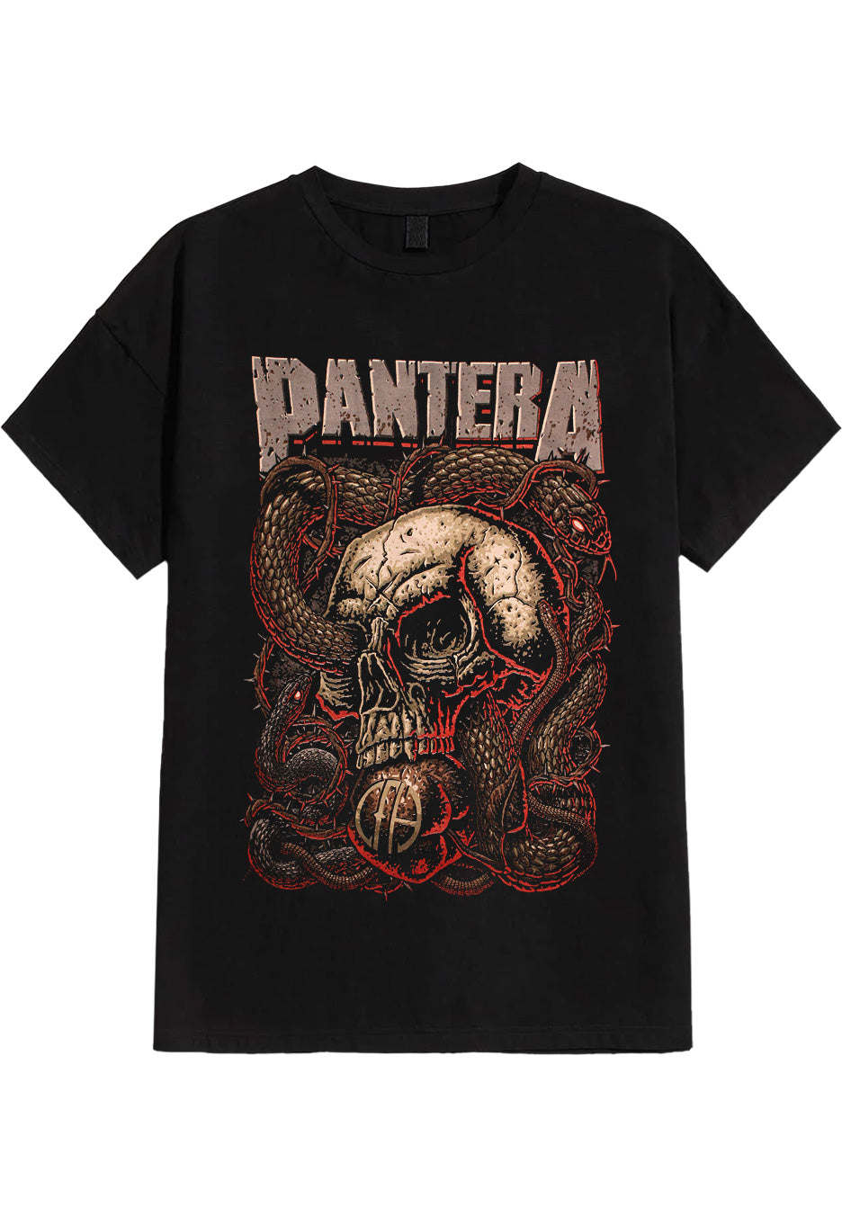 pantera-serpent-skull-t-shirt-noir-taille-l image 1