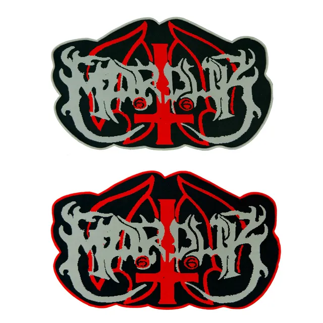 marduk-logo-cusson-tiss-oversized-bordure-grise-30-cm image 1