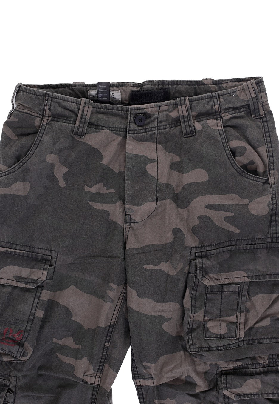 surplus-airborne-vintage-pantalon-cargo-camo-noir-homme image 8