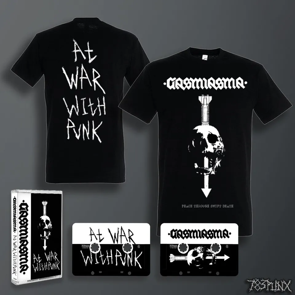 gasmiasma-at-war-with-punk-cassette-t-shirt-l image 1