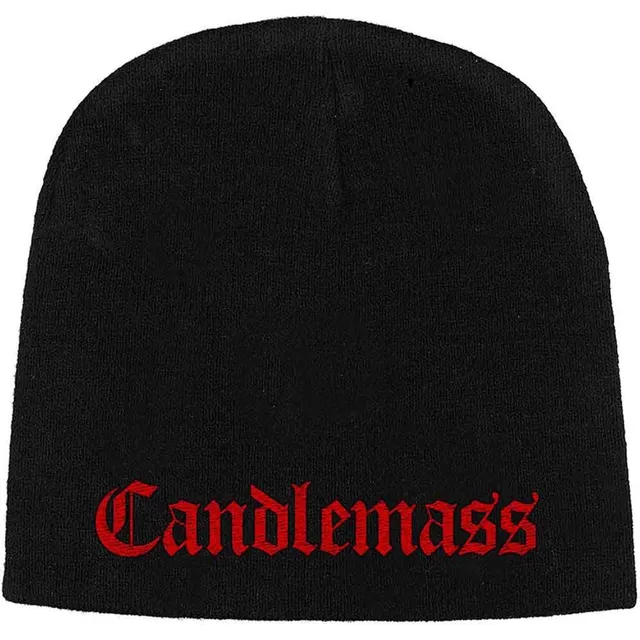 candlemass-logo-bonnet-beanie-brod-noir image 1
