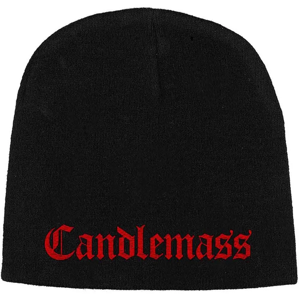 candlemass-logo-bonnet-beanie-brod-noir image 1