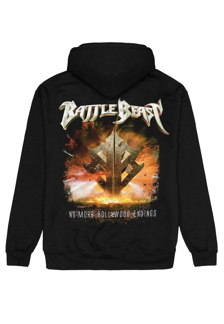 battle-beast-hollywood-endings-sweat-zipp-noir-homme image 2