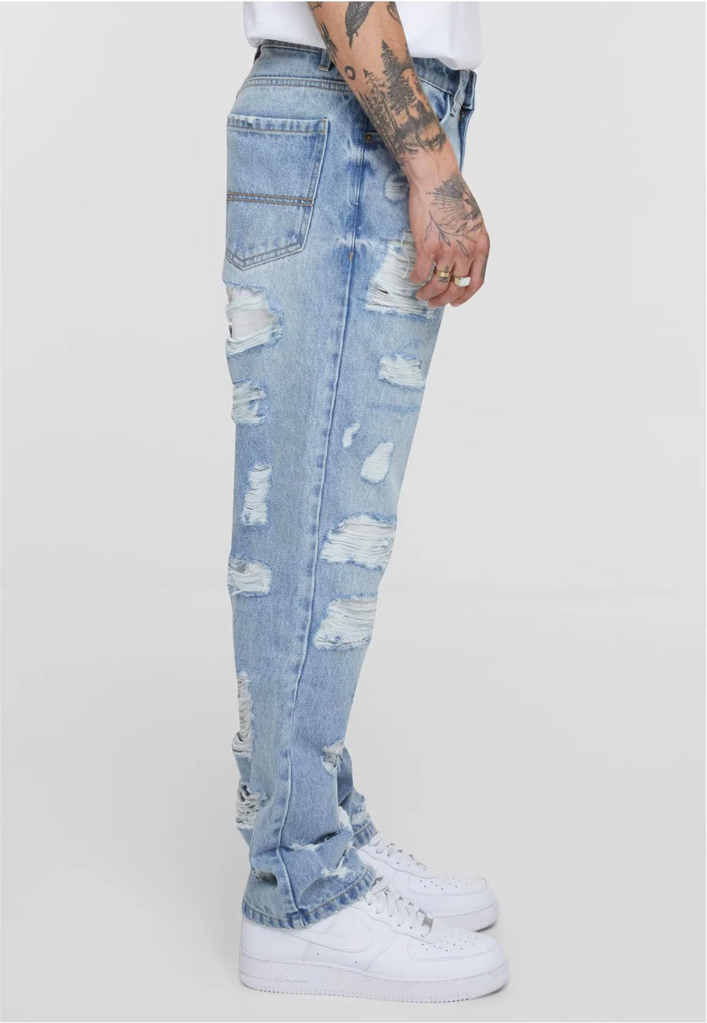 urban-classics-heavy-ounce-jean-straight-bleu-clair-destroy-w32 image 5
