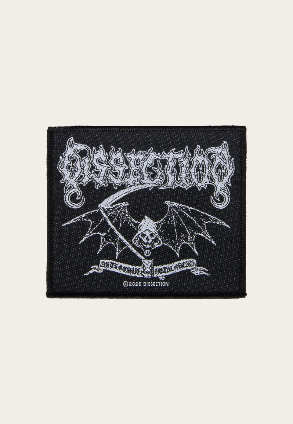 dissection-reaper-patch-cusson-noir-death-metal-taille-unique image 1