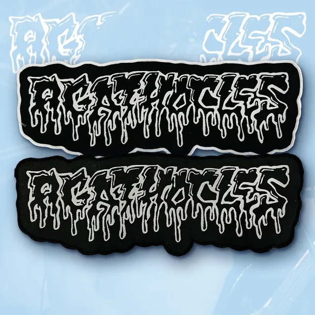 agathocles-logo-patch-tiss-bordure-noire image 1