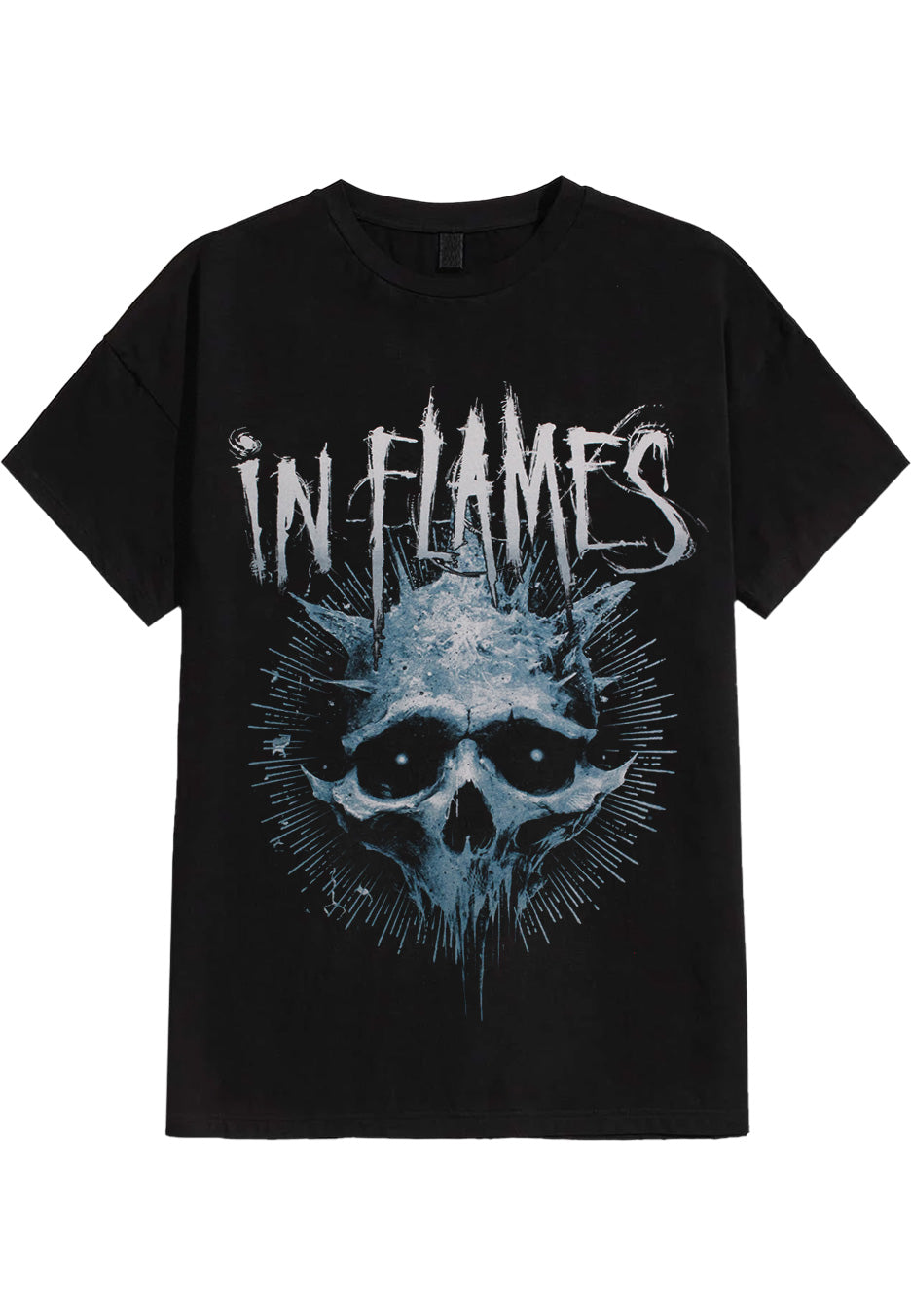 in-flames-frozen-jester-skull-t-shirt-homme-noir-taille-l image 1