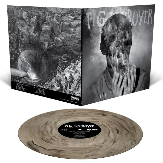pig-destroyer-head-cage-lp-vinyle-clear-smoke image 1