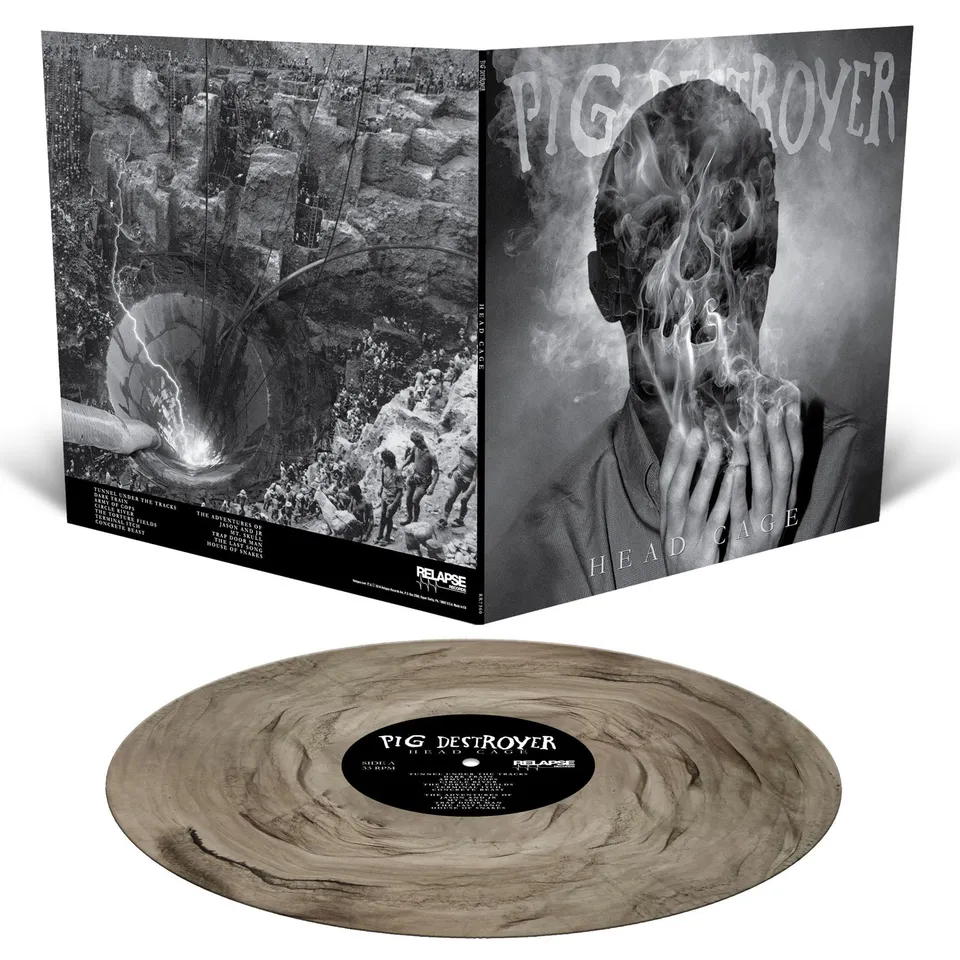 pig-destroyer-head-cage-lp-vinyle-clear-smoke image 1