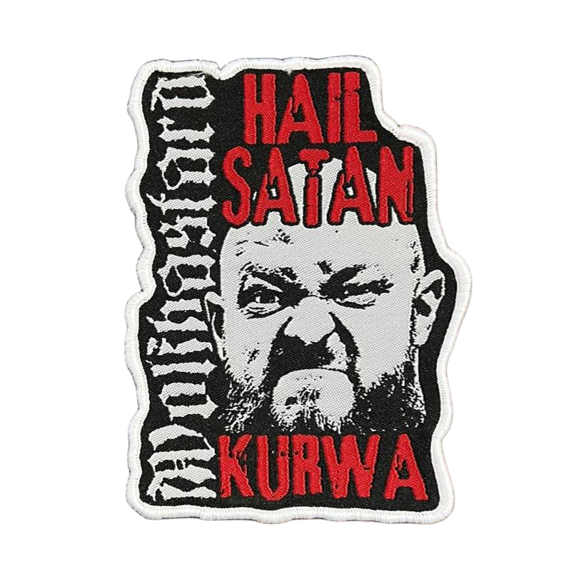 wolfbastard-hail-satan-kurwa-patch-tiss-bordure-noire image 4