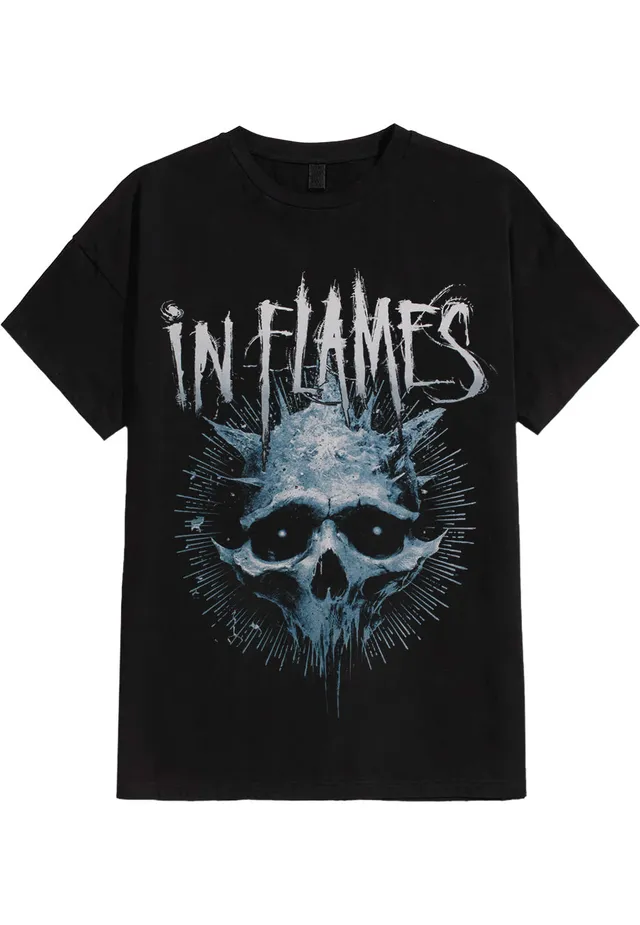 in-flames-frozen-jester-skull-t-shirt-homme-noir-taille-l image 1