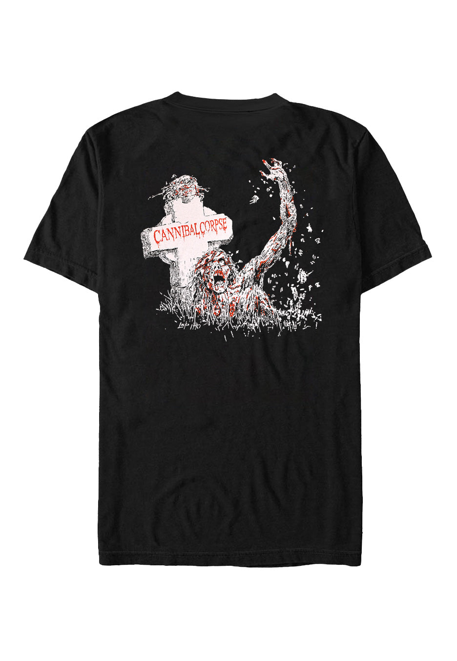 cannibal-corpse-zombie-grave-t-shirt-homme-noir-l image 2