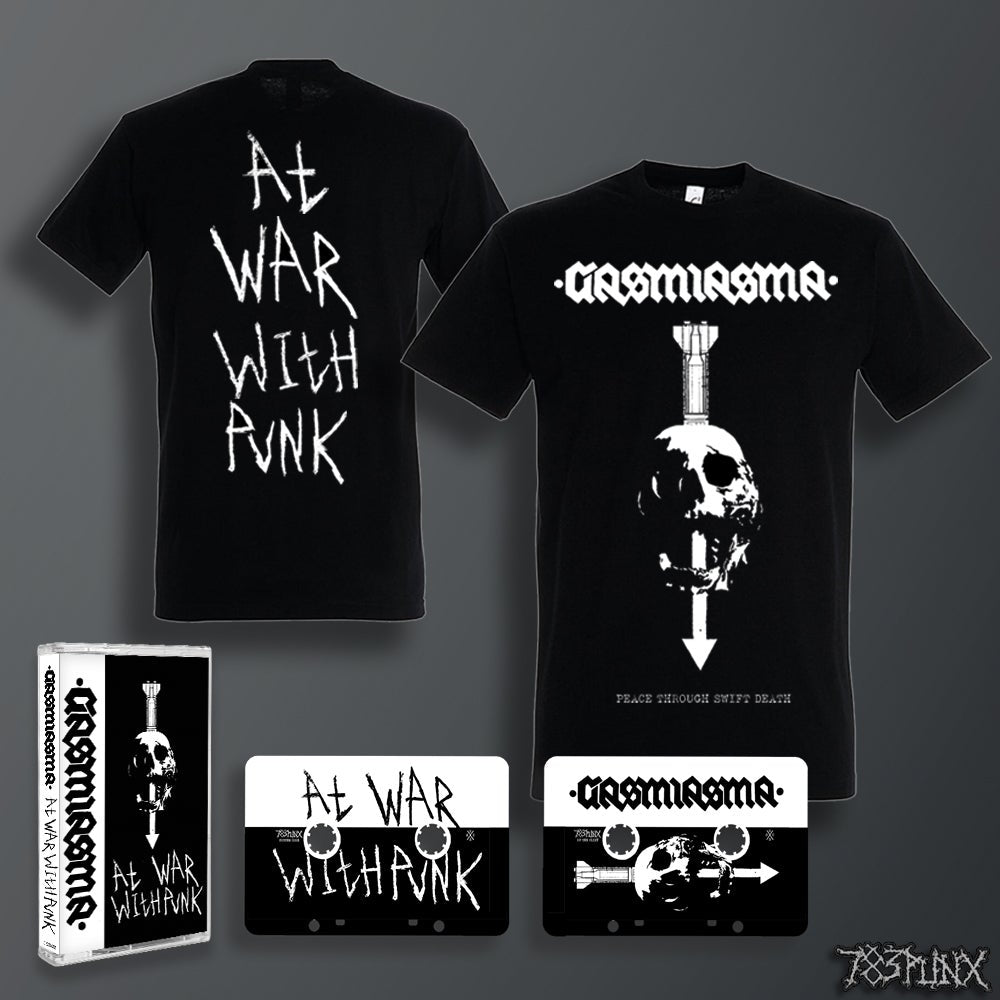 gasmiasma-at-war-with-punk-cassette-t-shirt-l image 1