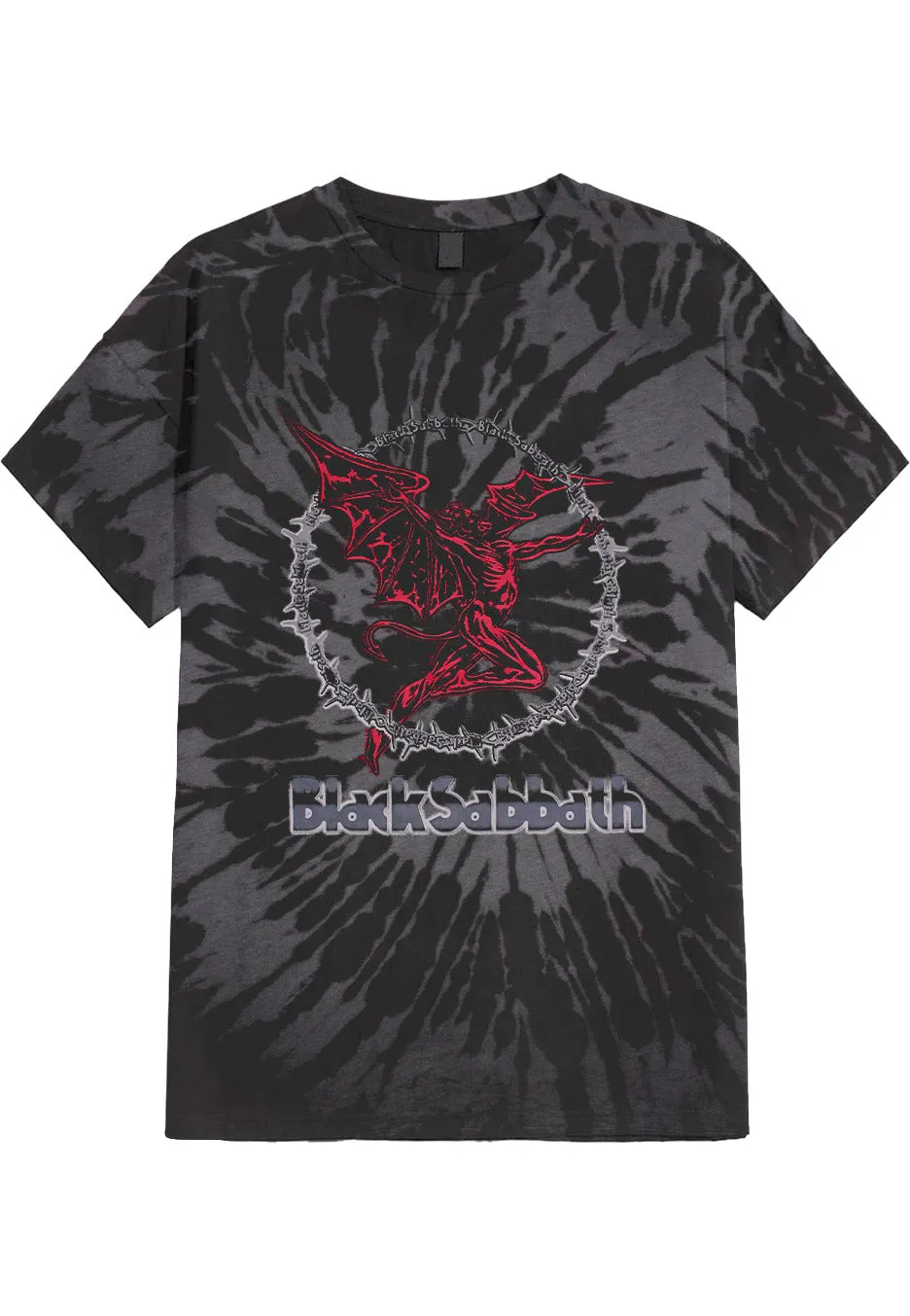 black-sabbath-red-henry-t-shirt-gris-washed-hard-rock image 1