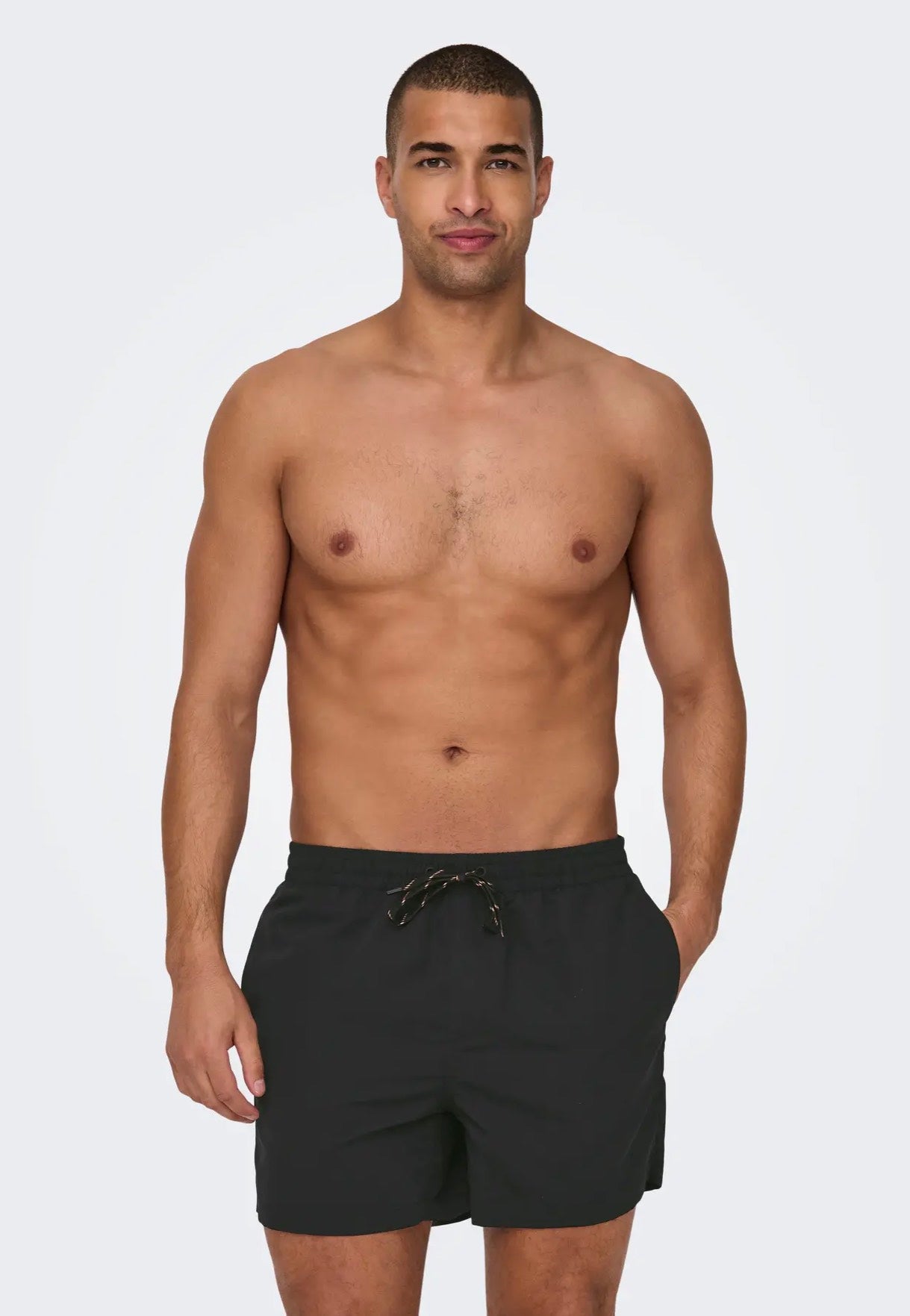 only-sons-ted-life-black-short-de-bain-noir-homme image 1