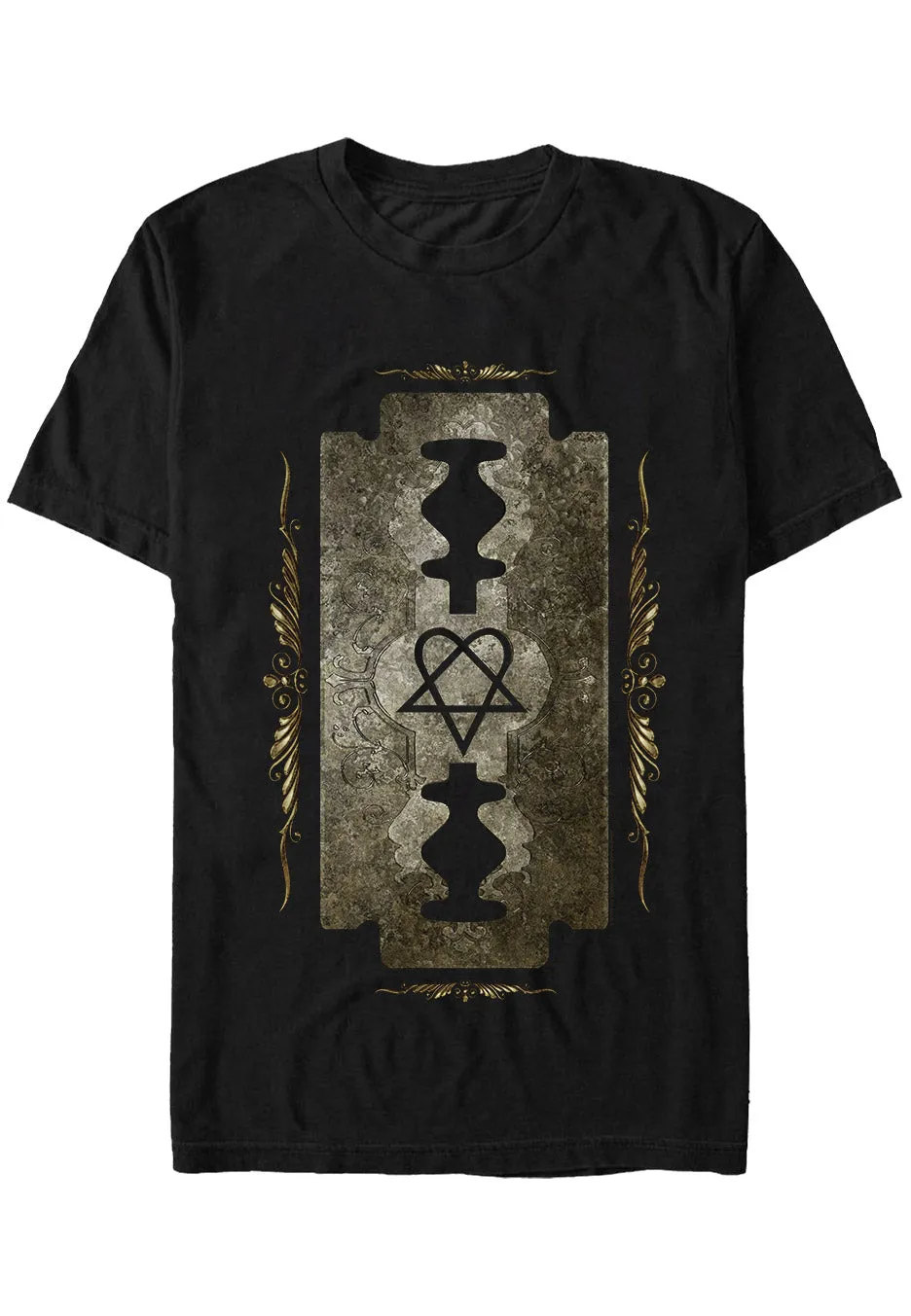 him-razorblade-romance-t-shirt-noir-l-gothique image 1
