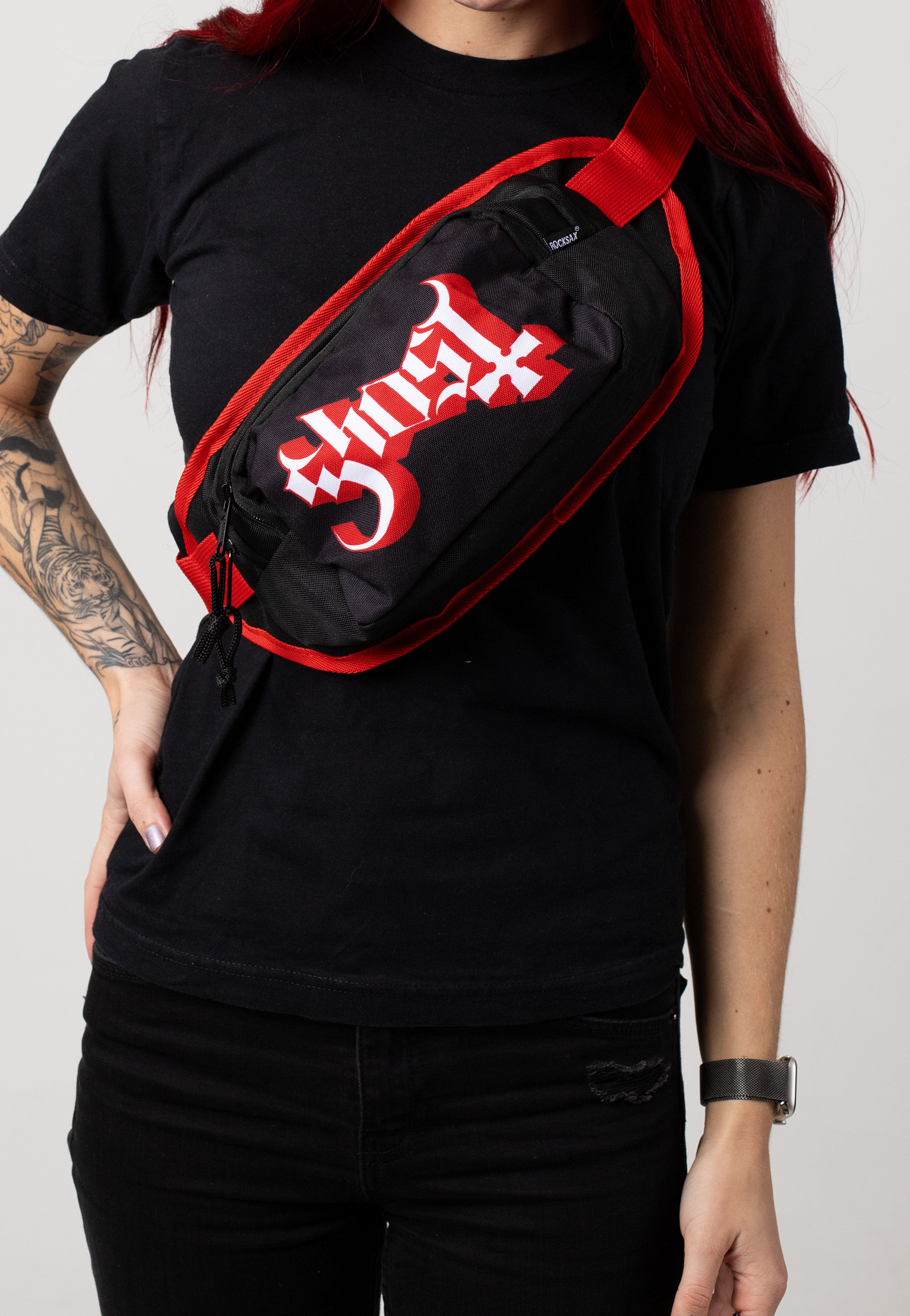 ghost-logo-sac-banane-noir-synth-tique-onesize image 5