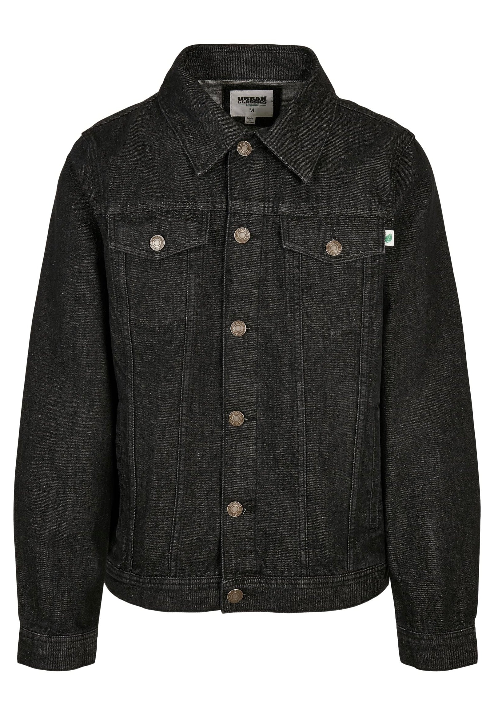 urban-classics-organic-basic-veste-jean-noir-homme image 7
